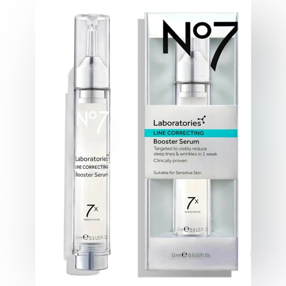No7 Laboratories Line Correcting Booster Serum 0.5 Fl. Oz. New in Box‎ Sealed - Picture 1 of 13